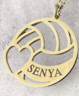 Volleyball Charm Necklace