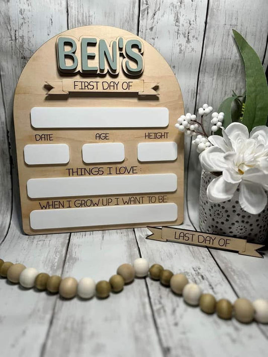 Personalized School Sign