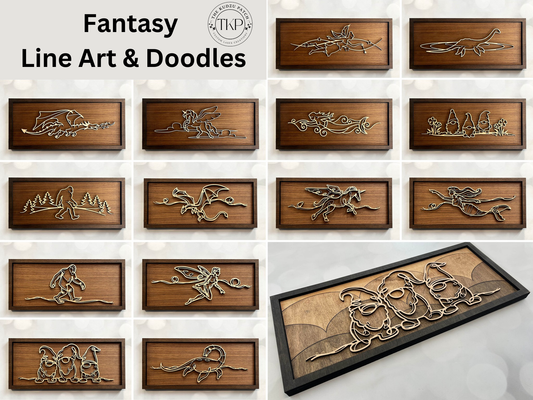 Fantasy Line Art & Doodles Signs