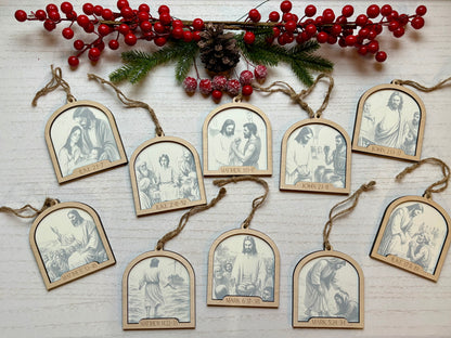 Life of Jesus Ornament Set