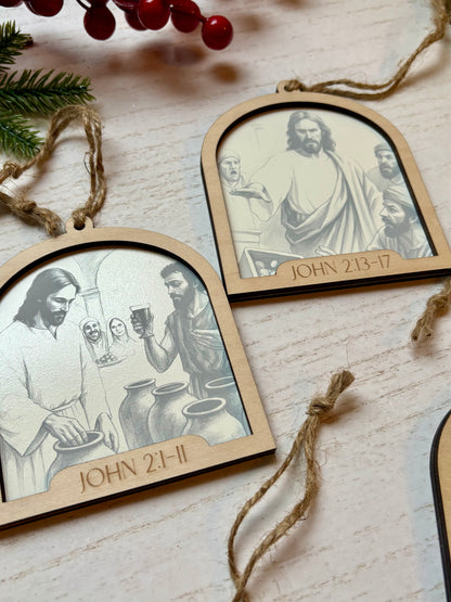 Life of Jesus Ornament Set