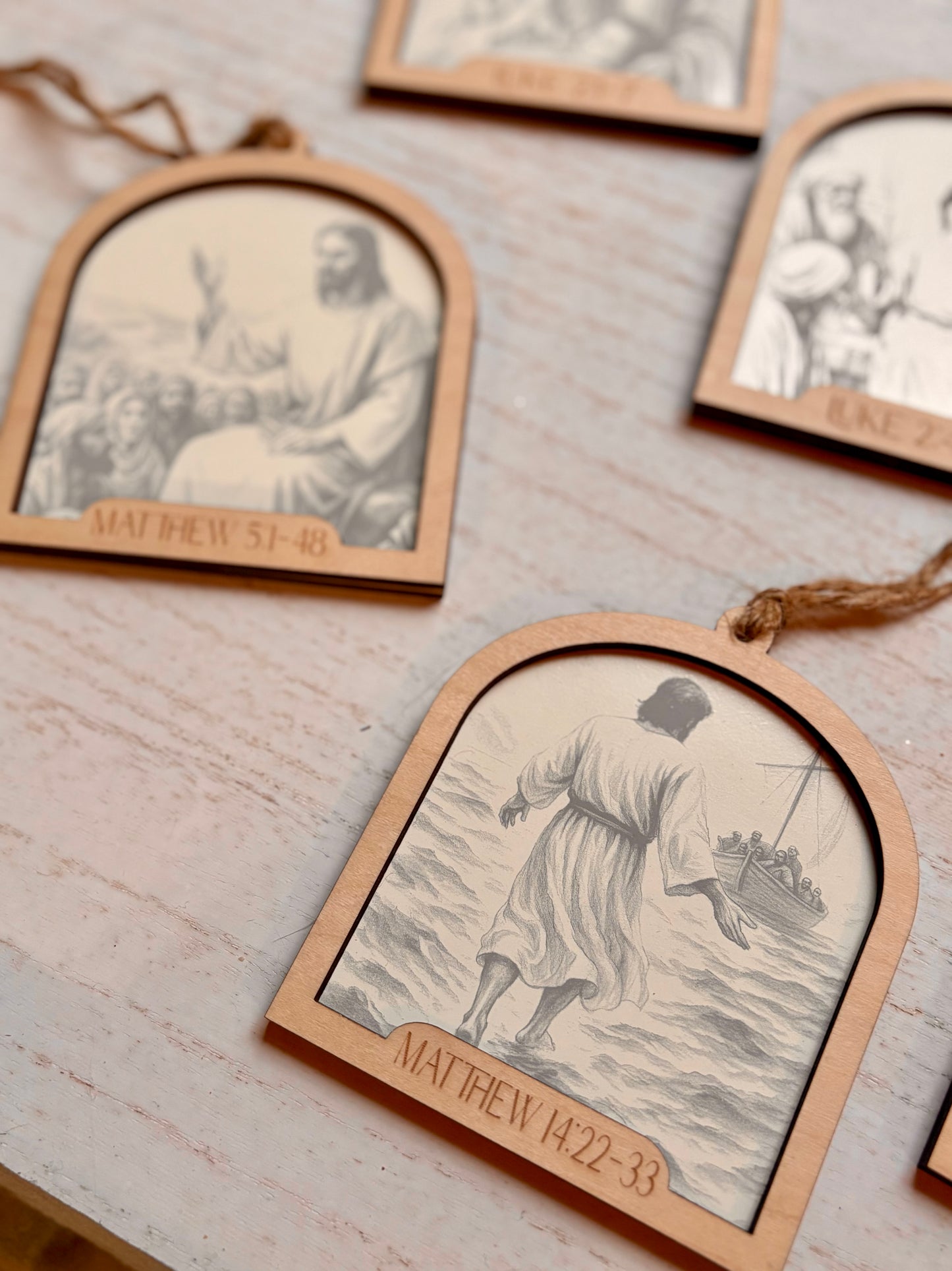 Life of Jesus Ornament Set