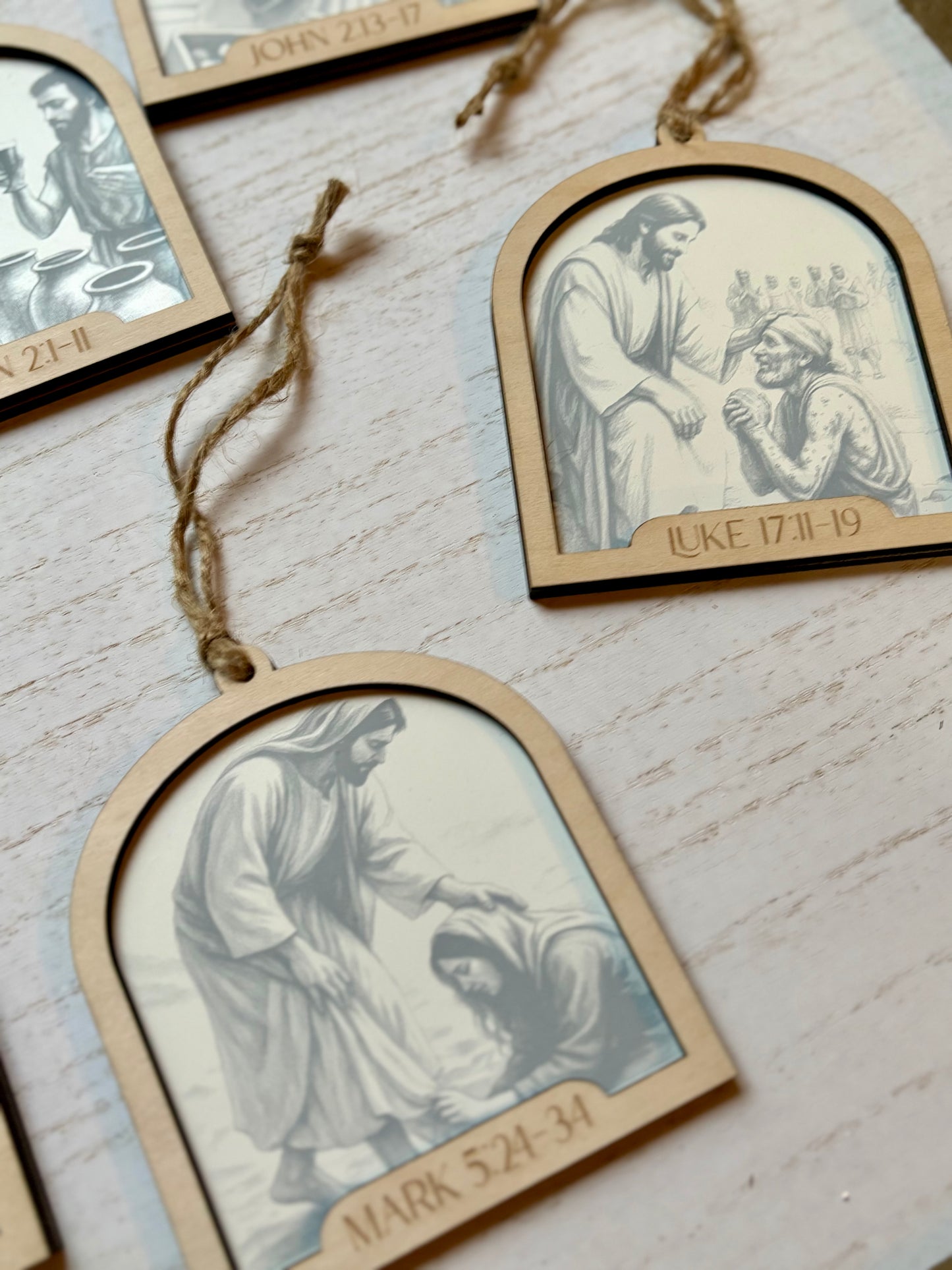 Life of Jesus Ornament Set