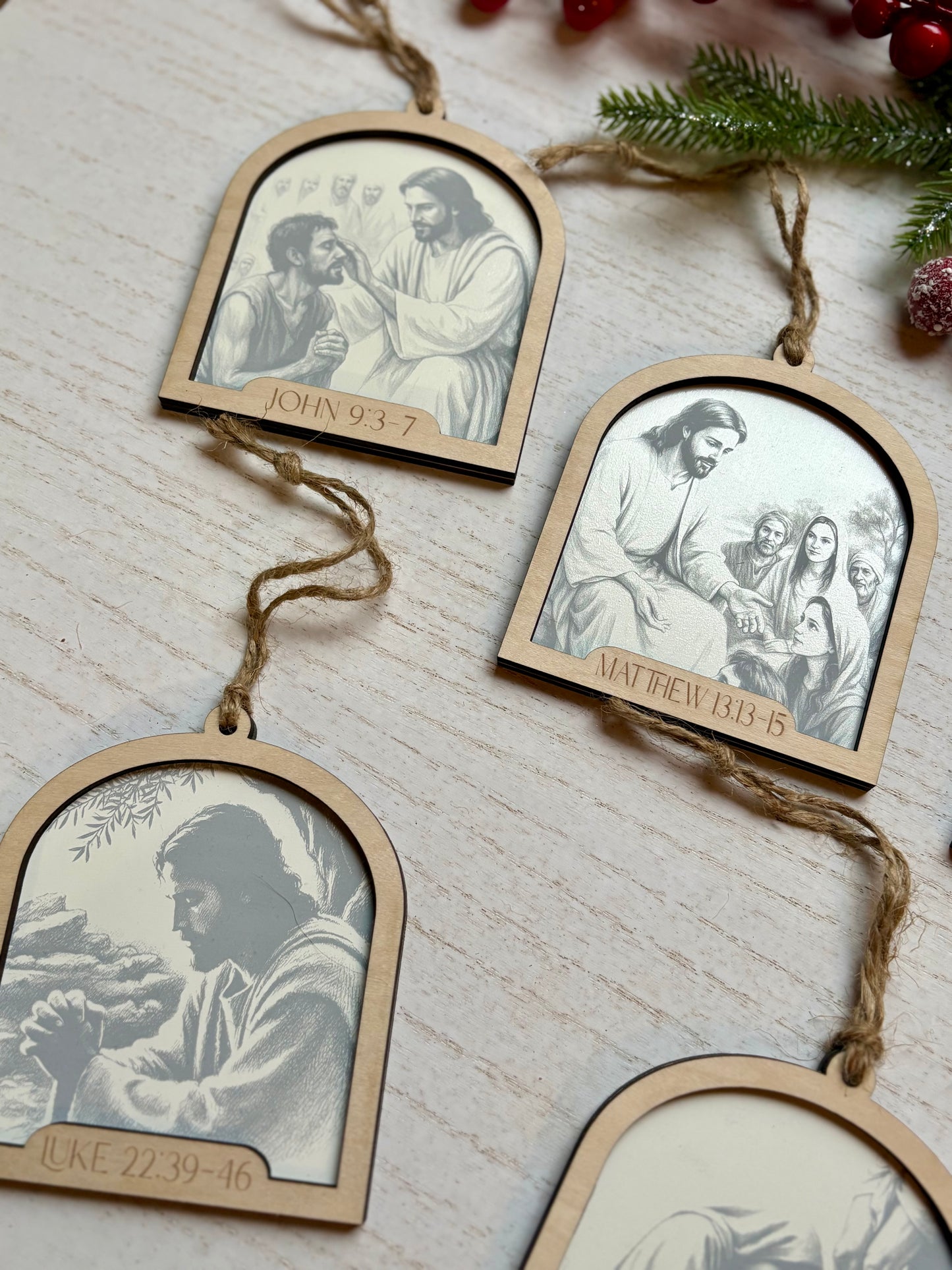 Life of Jesus Ornament Set