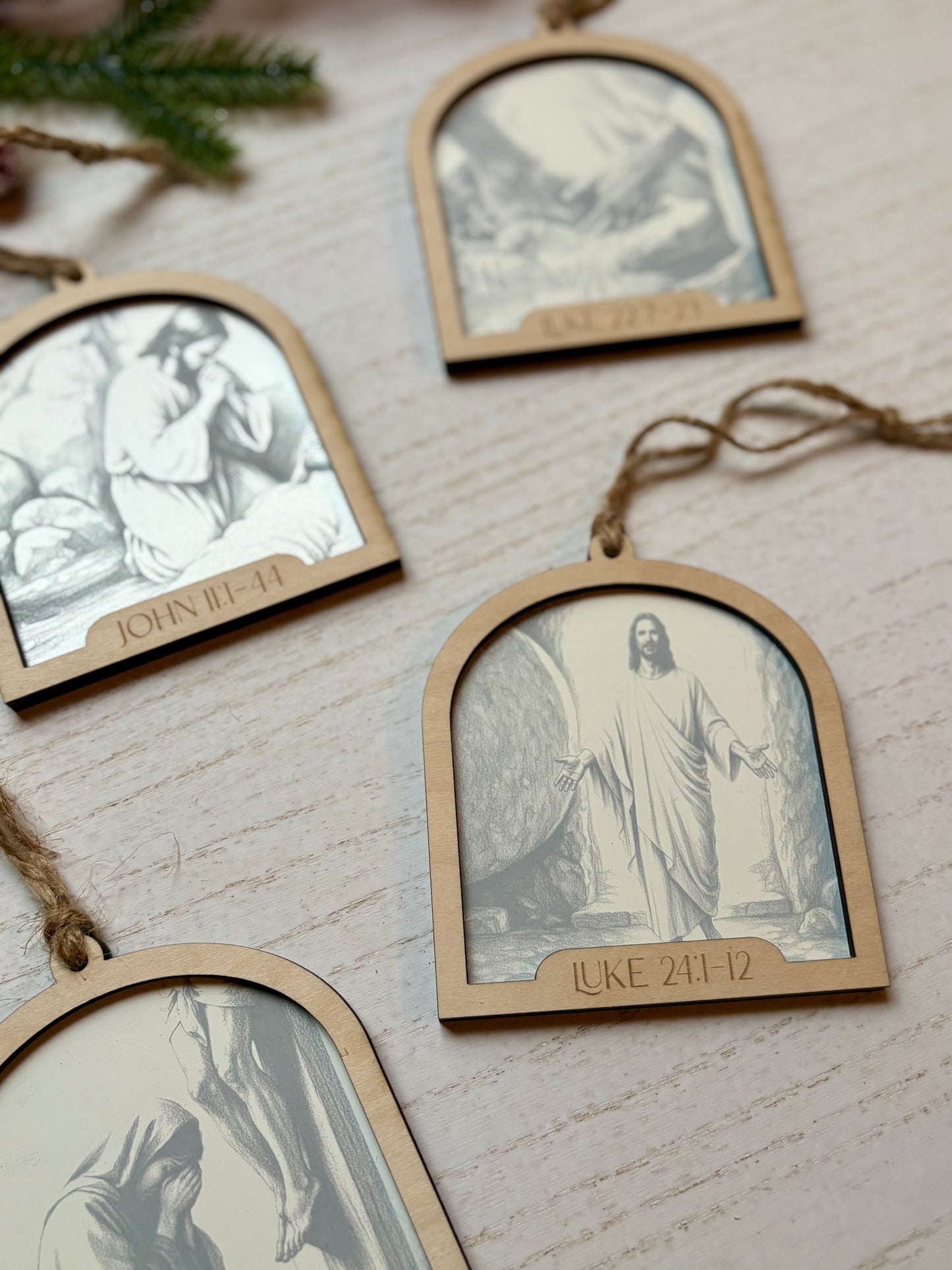 Life of Jesus Ornament Set