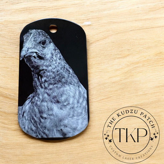 Photo Engraved Dog Tag