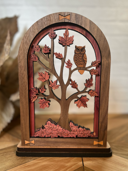 Fall Arch Mantle Decor